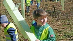 Geroldsgrün: Kinder pflanzen mit am Zukunftswald