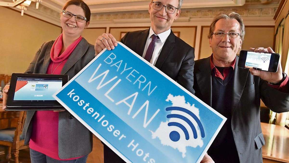 Selb: Bayern-Wlan in der Stadtmitte
