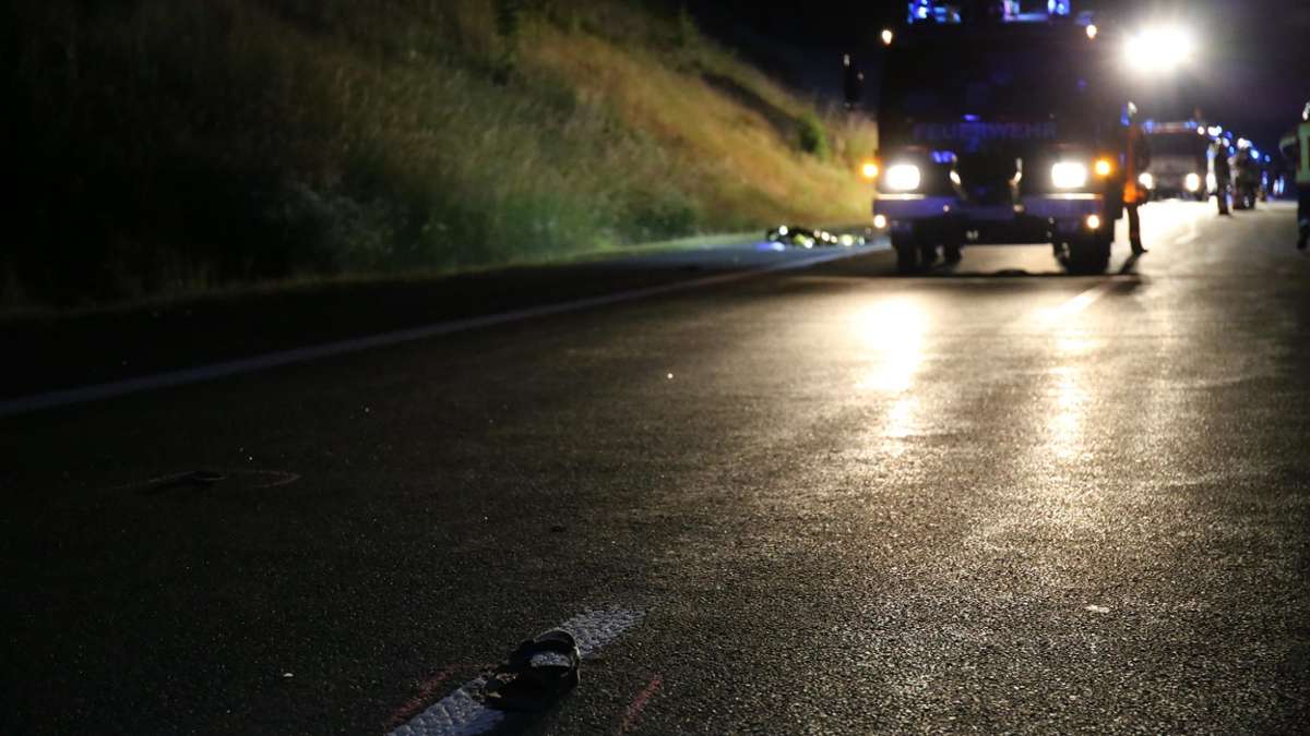 Hof: 47-jähriger Fußgänger stirbt auf der Autobahn