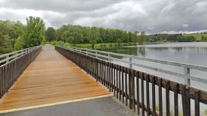 Hofer Untreusee: Dammbrücke an Pfingsten begehbar