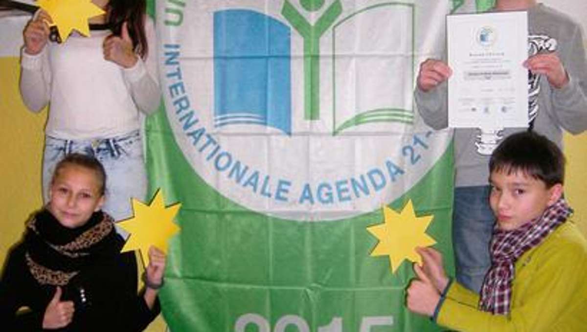 Hof: Umweltschule erhält drei Sterne