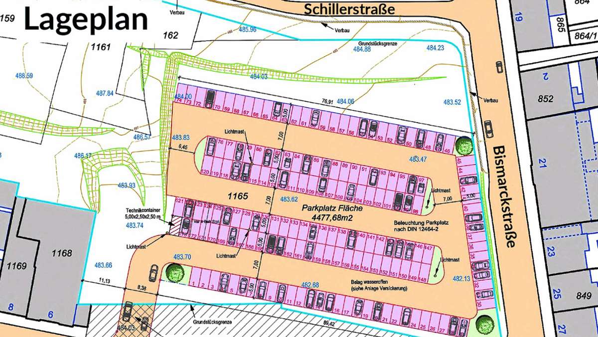 Pläne für Hofer Innenstadt: Bezahl-Parkplatz am Schiller-Quartier