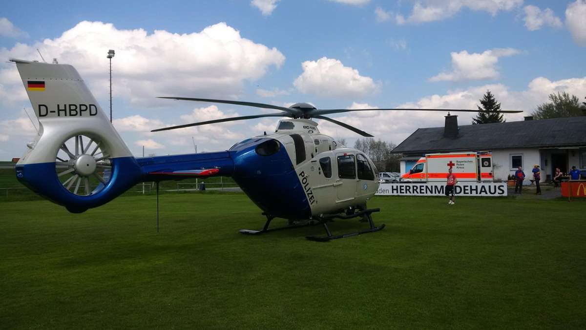 Hof: Vatertagsausflug endet mit  Hubschraubereinsatz