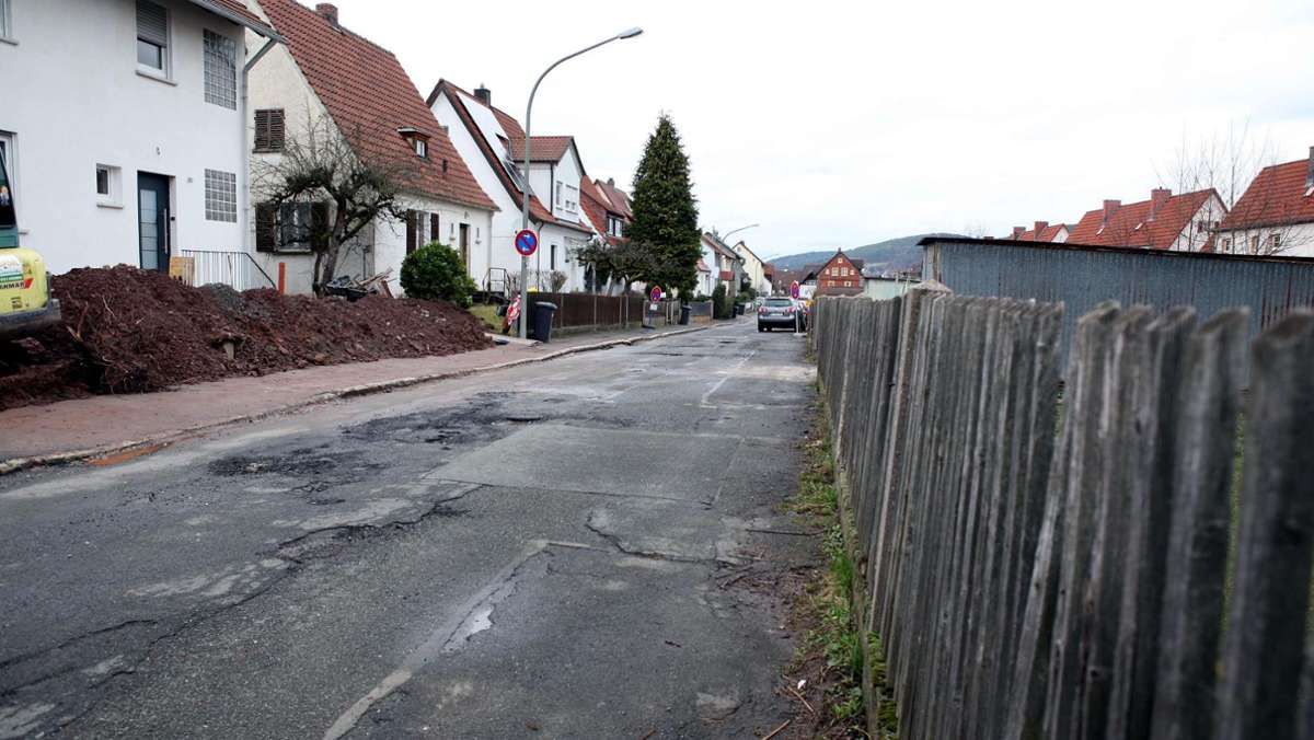 Baustelle in Kulmbach: Frei nur für Anlieger