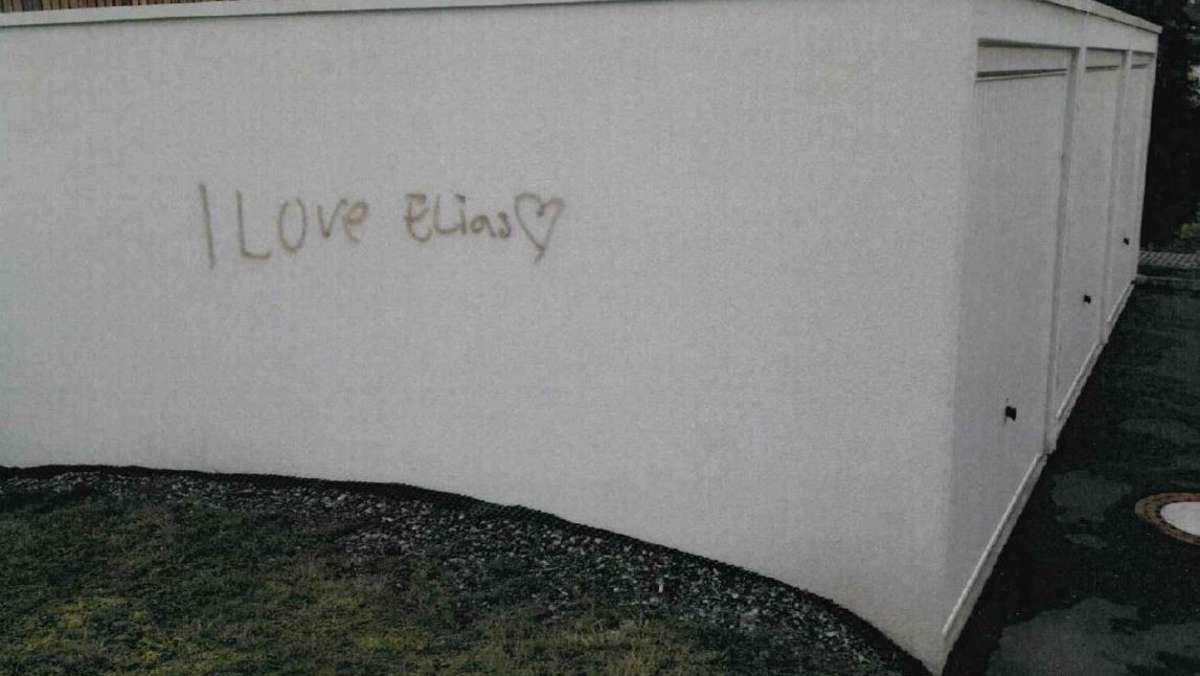 Hof: I love Elias - Graffiti-Sprayer/-in lässt Gefühlen freien Lauf