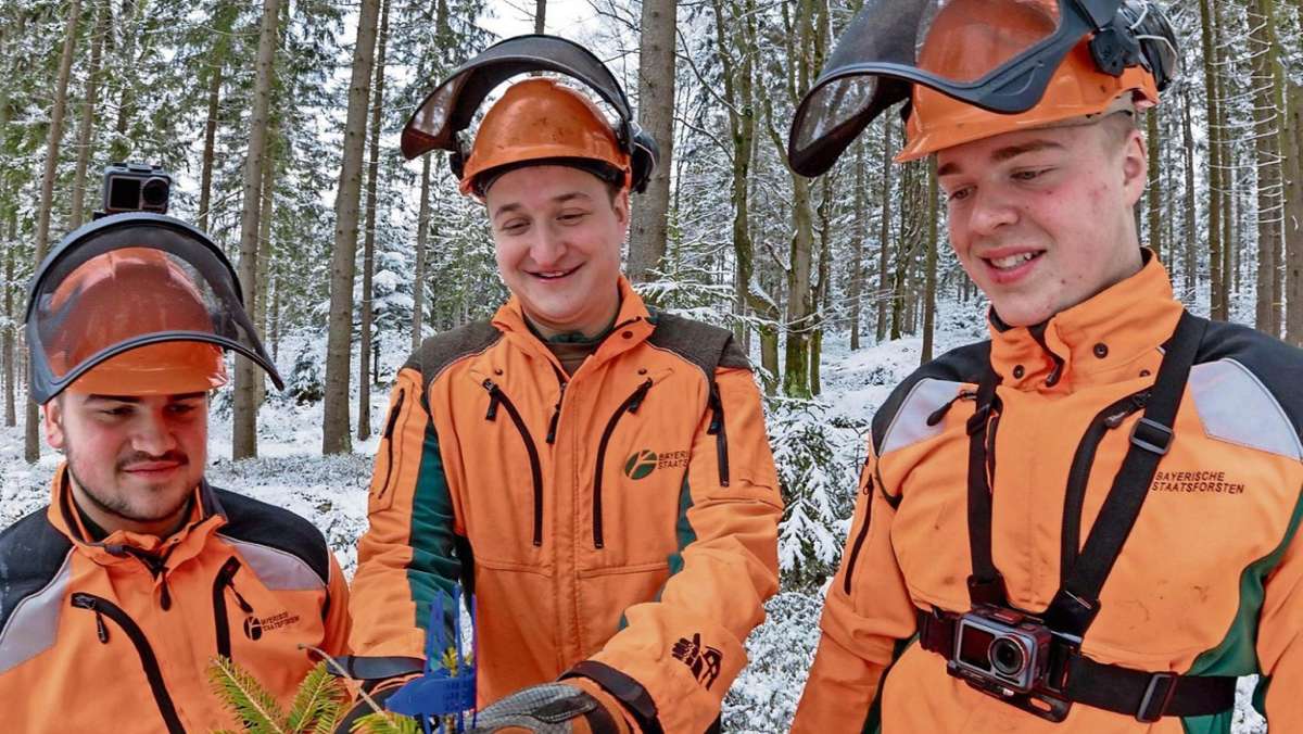 Fichtelberg: Film ab beim Forstbetrieb: Azubis drehen Youtube-Serie