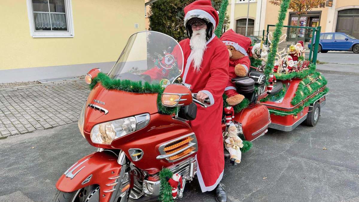 Hof: Wer ist der Weihnachtsbiker?