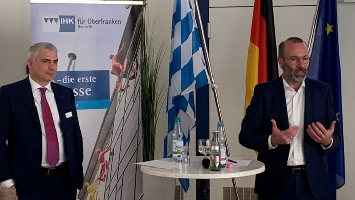 Besuch in Oberfranken: EVP-Chef Weber: „Das wird uns massiv fordern“