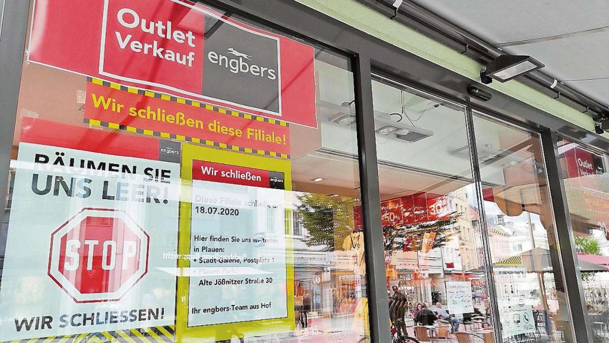 Hof: Herrenausstatter in Hofer Innenstadt schließt