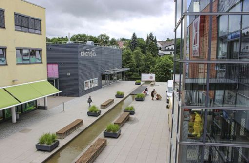 Blick auf die Anlage zwischen dem Kösseine-Einkaufscenter und dem Kino in Marktredwitz. Foto: Alexandra Hautmann