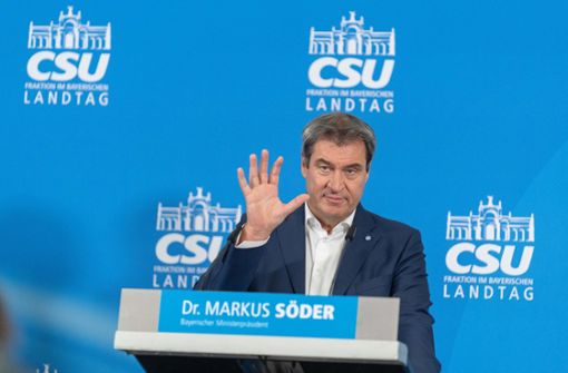 Kommt nach Mödlareuth: CSU-Chef Markus Söder. Foto: dpa/Nicolas Armer
