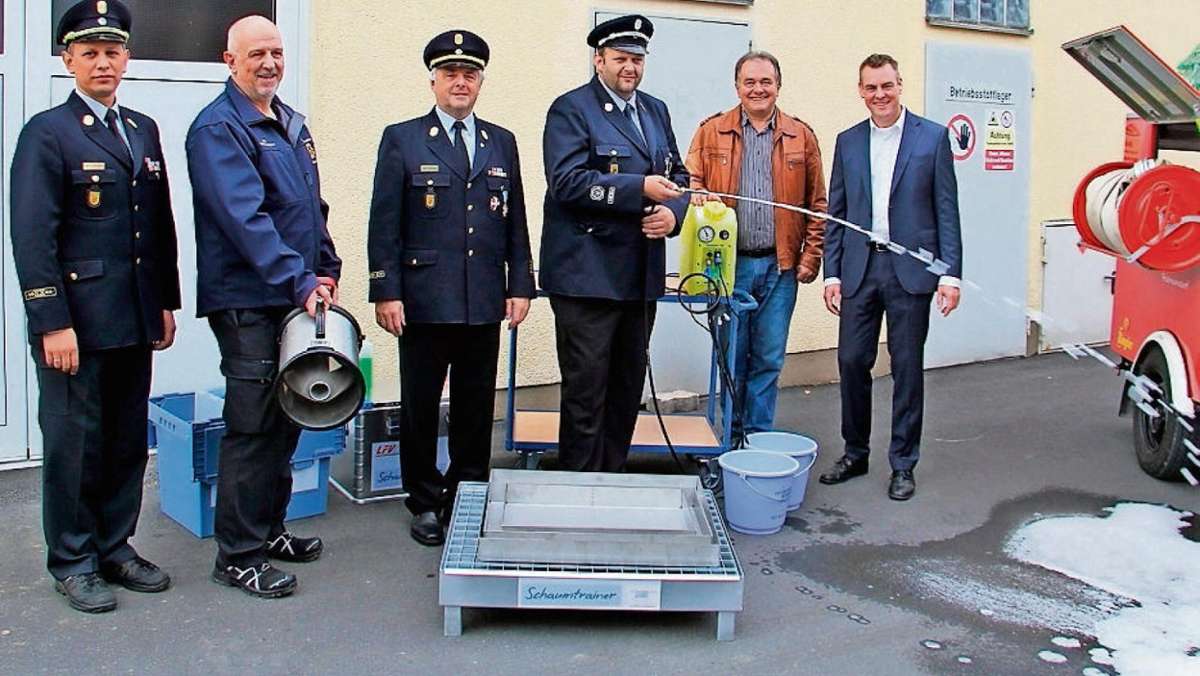 Münchberg/Schauenstein: Brandschützer können jetzt mit Schaum trainieren