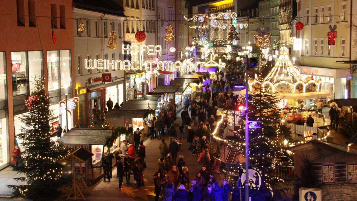 Hof: Hofer Weihnachtsmarkt erstmals mit Glühwein-Party und Schreckgestalten