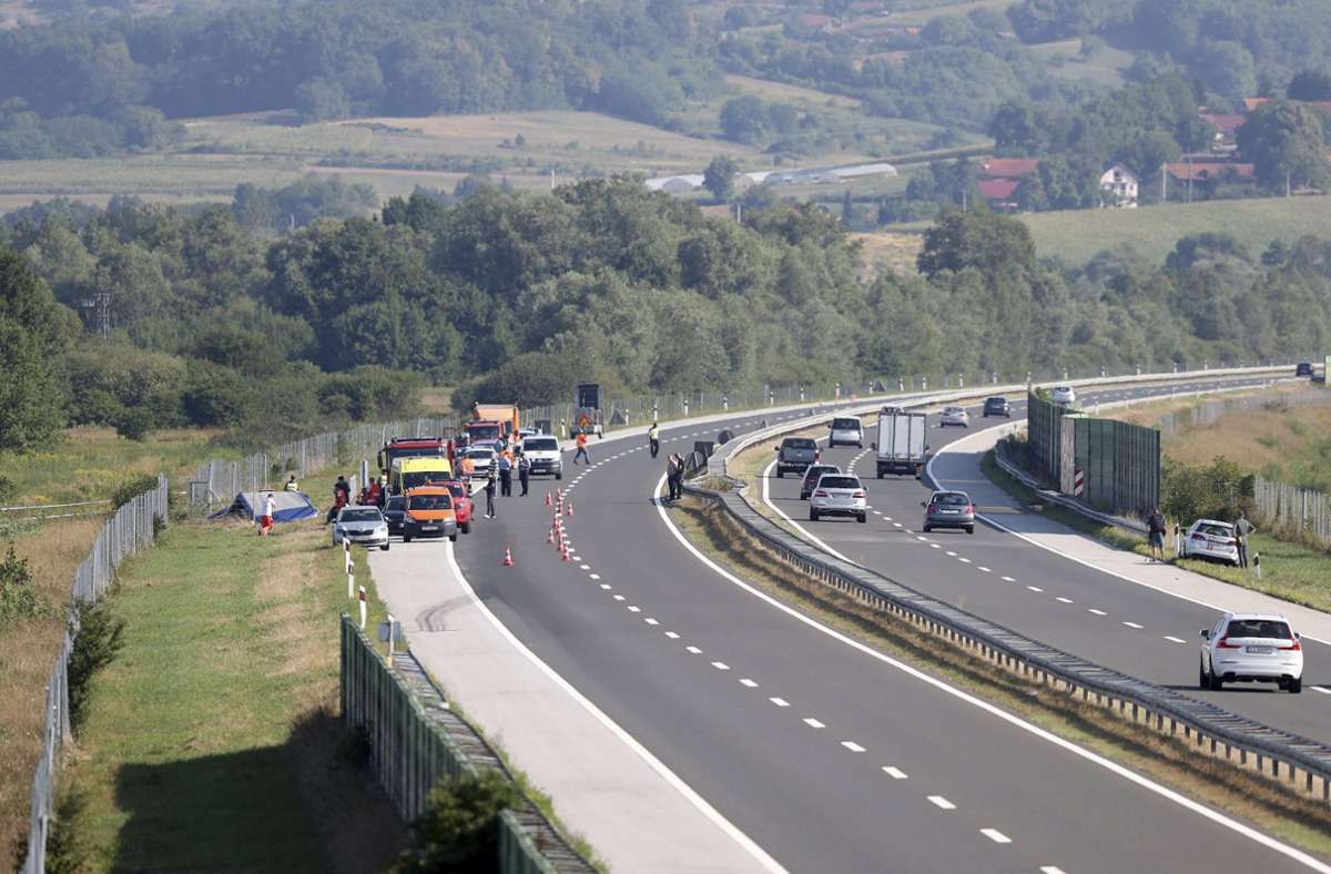 Der Unfall ereignete sich etwa 60 Kilometer von Zagreb entfernt. Foto: dpa/Uncredited