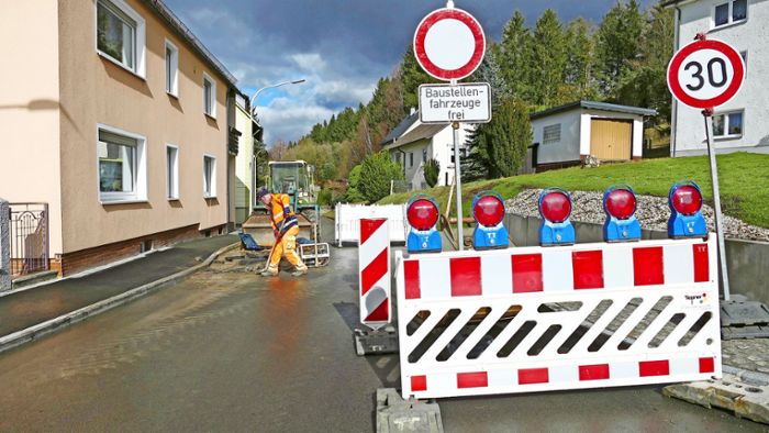 Brunnenstraße in Selbitz ist voll gesperrt