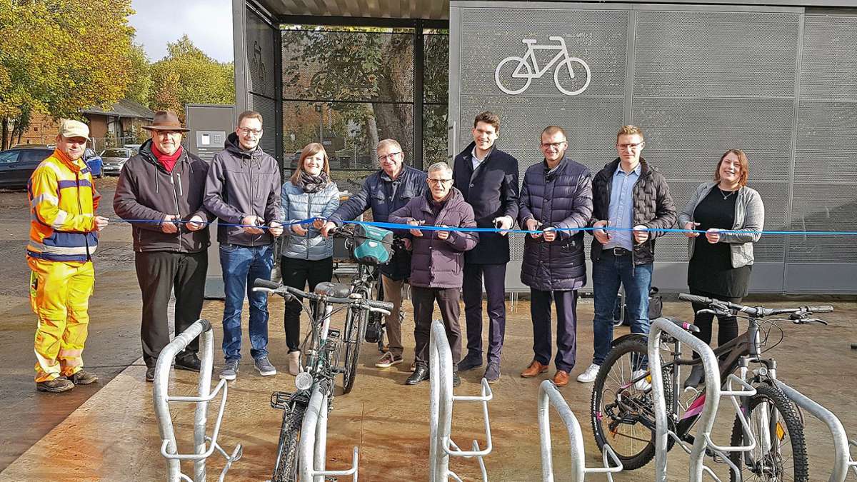 Das erste im Landkreis: Stammbach: Parkhaus für Fahrräder