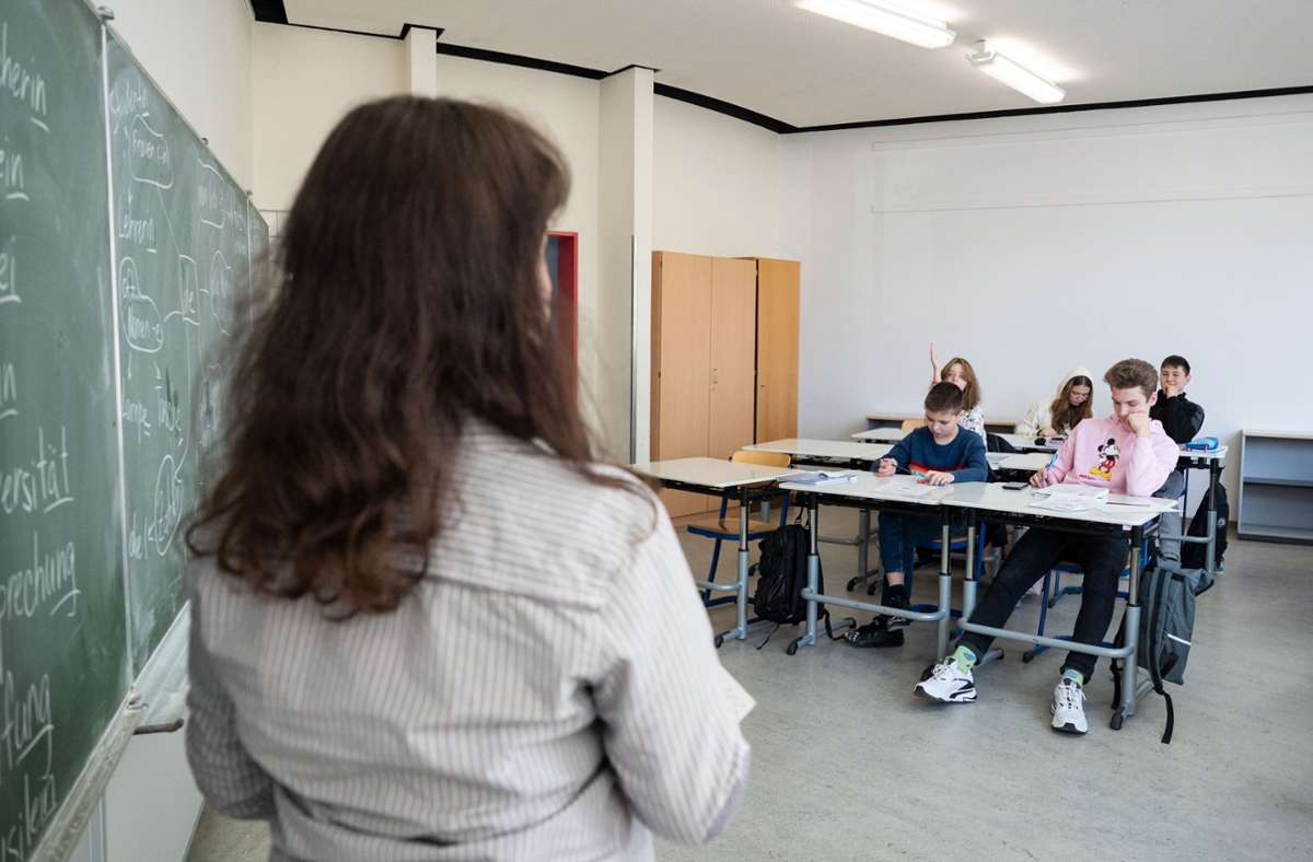 Blick in ein Klassenzimmer Foto: picture alliance/dpa/Marijan Murat