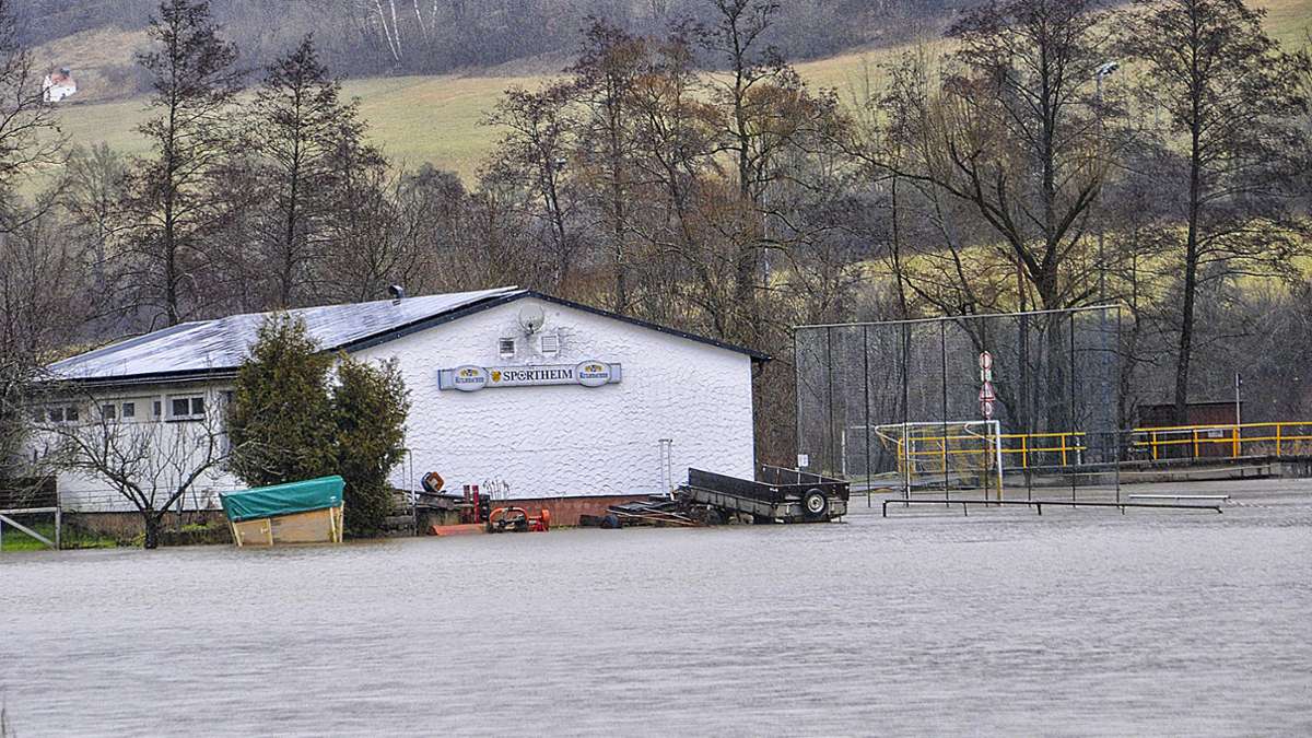 Hochwasser: Land unter beim TSV Ködnitz