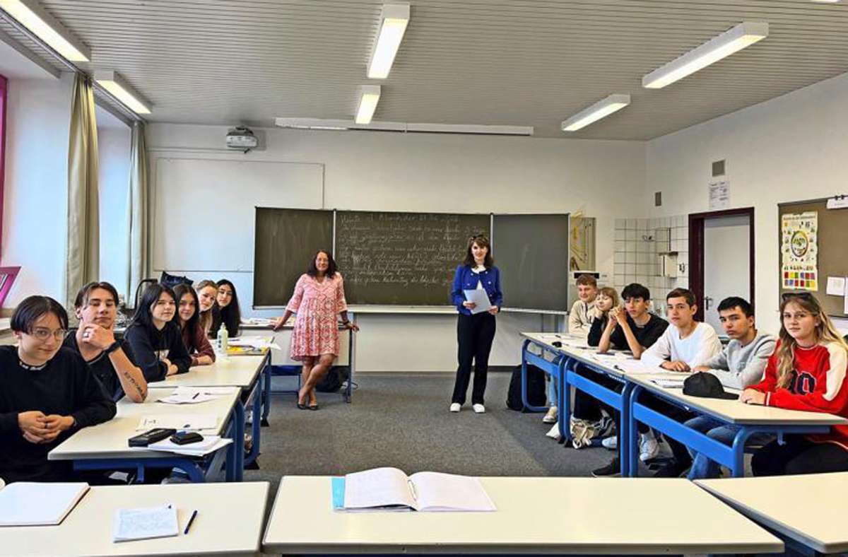 Die Schüler der Willkommensklasse strengen sich sehr an, um in Deutschland Fuß zu fassen. Foto: /Sophia Goldner