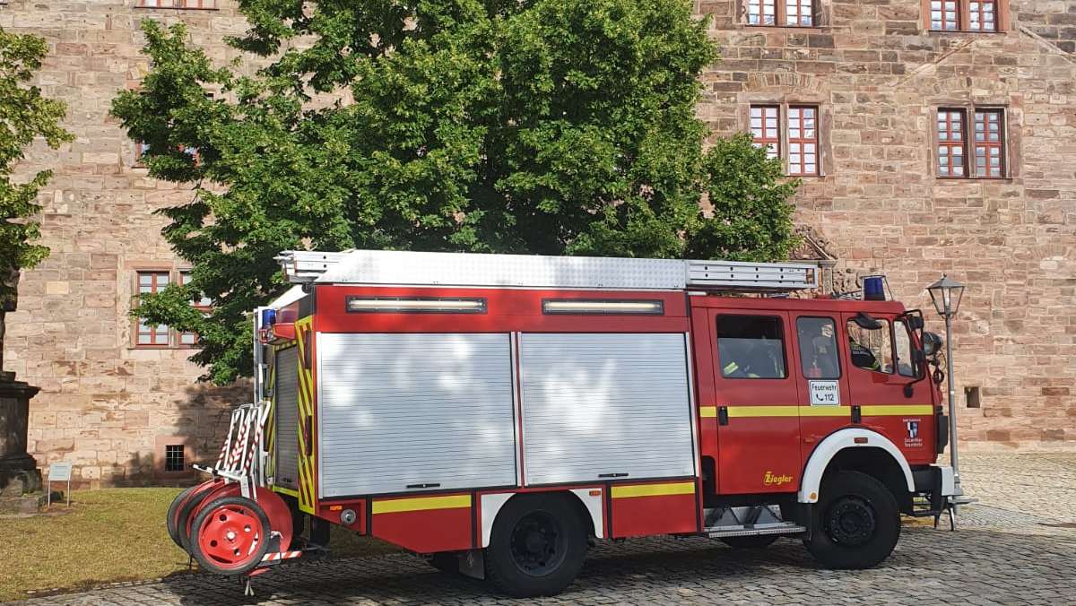 Kulmbach: Kulmbach: Feuerwehreinsatz auf der Plassenburg