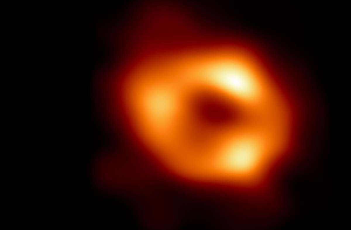 Das  ist das erste Bild von Sagittarius A* –  dem Schwarzen Loch im Zentrum unser Galaxie, der Milchstraße (undatiertes Handout, das am 12. Mai 2022 freigegeben wurde).