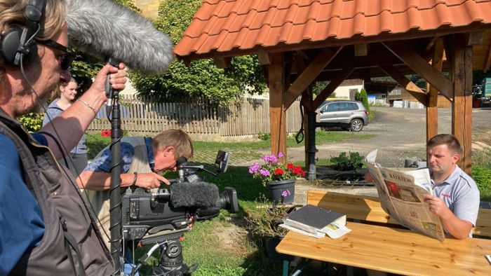 Kurier-Serie Landwirte 2021: Fernsehteam dreht in Pilgerndorf