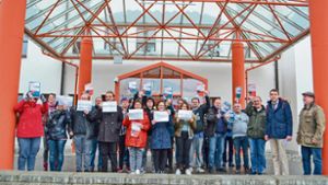 Bezirksklinik Rehau: Mitarbeiter protestieren