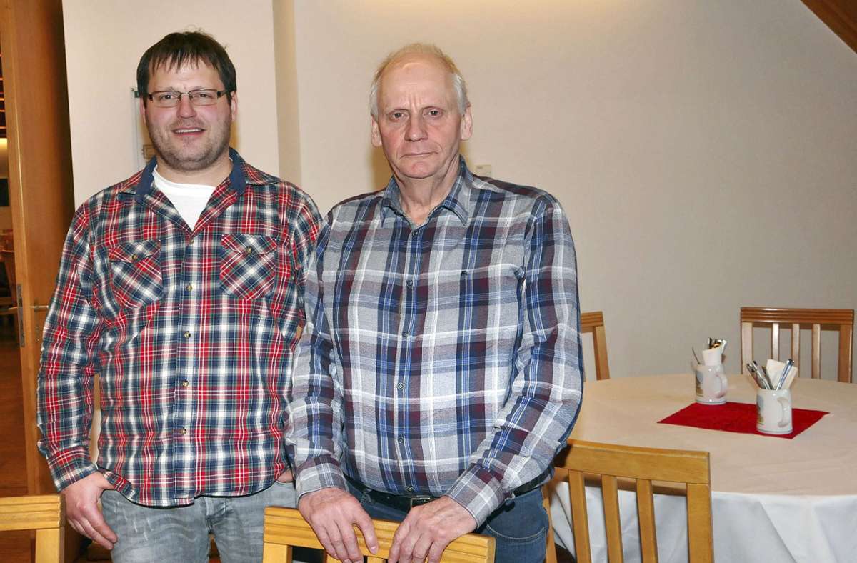 Setzen sich für Ferkelerzeuger  in Oberfranken ein: Vorsitzender Ja Schrijer (rechts) und Fachberater Christian Bauer. Foto: Fuchs