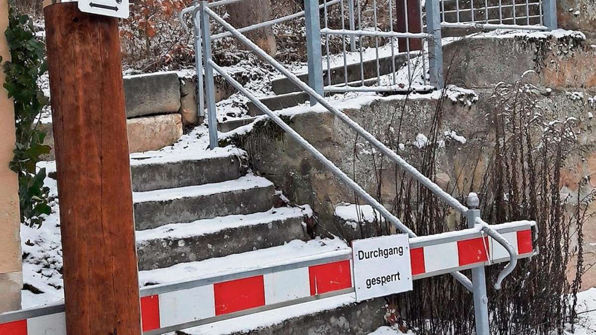 Neudrossenfeld: Fußweg im Winter zu lange gesperrt?