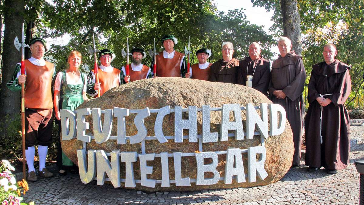Feier in Kulmbach: Bettelmönche gedenken der deutschen Einheit