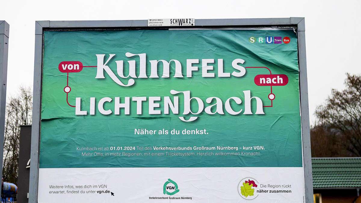 VGN-Plakat-Panne: In Kulmbach: „Herzlich willkommen Kronach!“