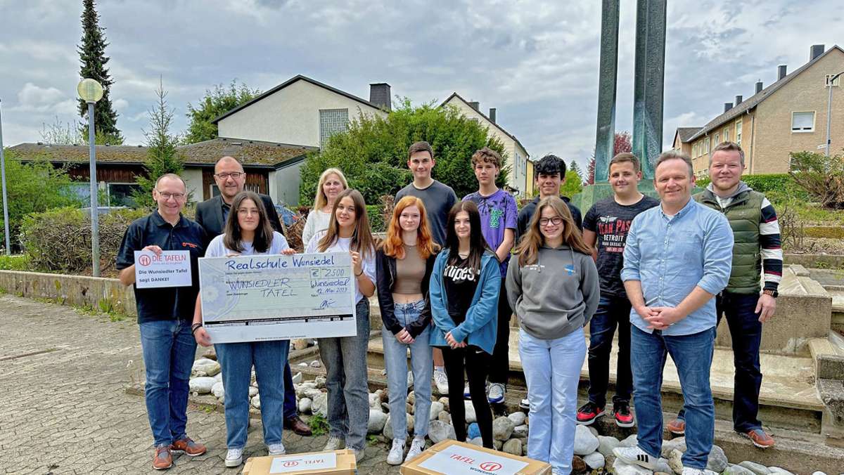 Projekt in Wunsiedel: Schüler erarbeiten 2500 Euro für die Tafel