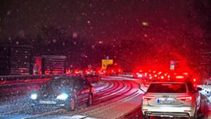 Schnee und Unfälle: Verkehrschaos in Selb