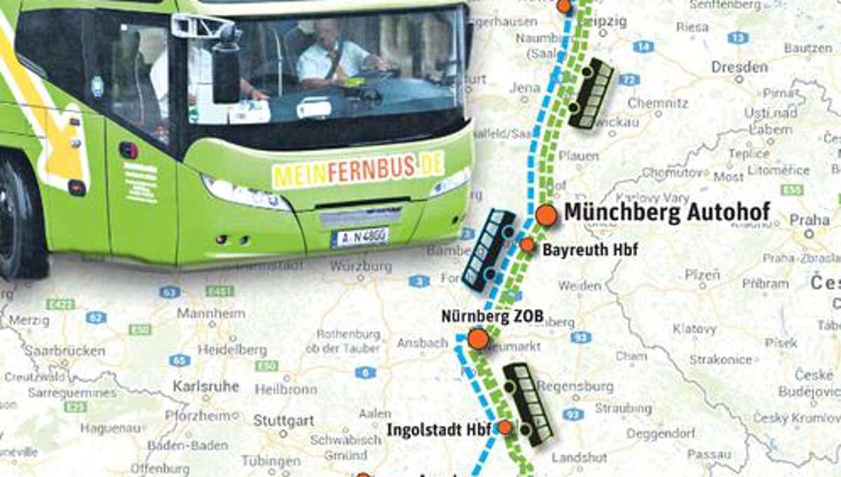 Münchberg: Mit dem Bus quer durch die Republik