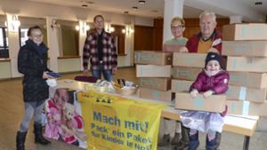 Spendenaktion: 145 Päckchen für Kinder in Serbien