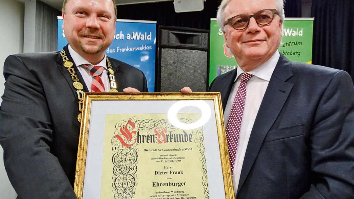 Schwarzenbach am Wald: Schwarzenbach am Wald: Dieter Frank wird Ehrenbürger