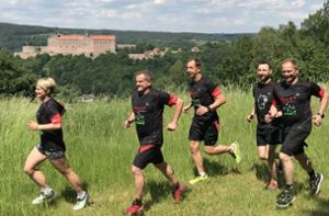 Die Kulmbach Trails der Crazy Runners führen über und um die Plassenburg (Bildhintergrund). Foto: /Markus Klingele