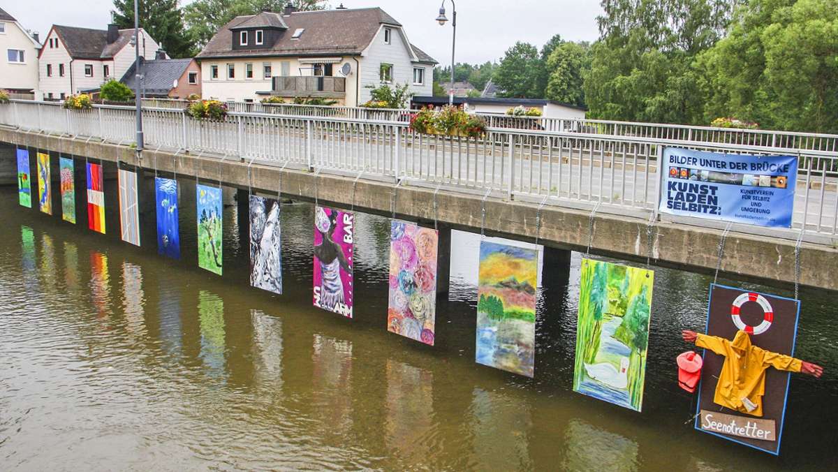 Hochwasser: Siebdruckplatten retten Selbitzer Kunstwerke