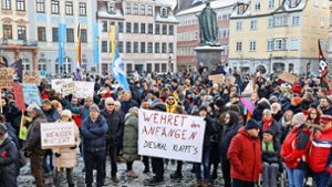 Demo  in Coburg: „Keinen Bock auf Nazis“