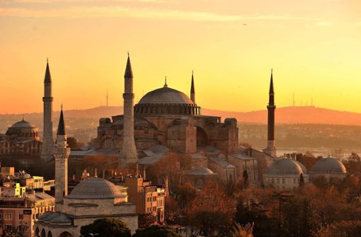 Die Hagia Sophia war fast 90 Jahre lang ein Museum, bis sie 2020 wieder zur Moschee umgewandelt wurde. Foto: dpa/Marius Becker