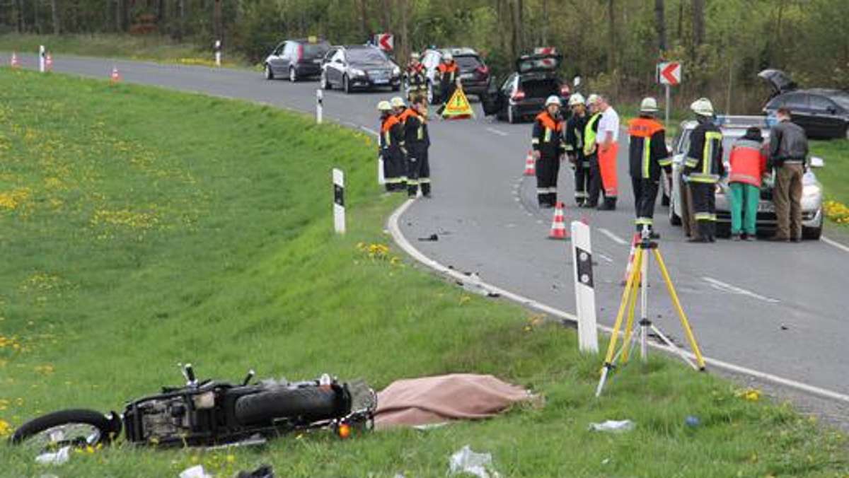 Münchberg: Motorradfahrer kommt bei Unfall ums Leben