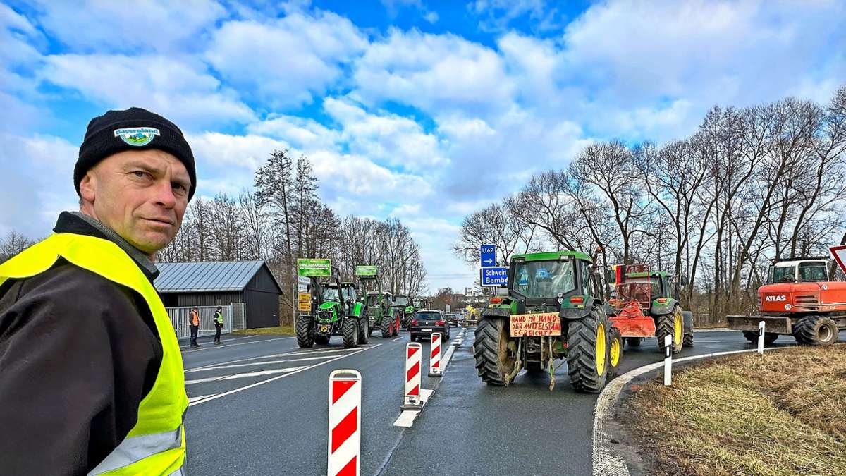 Landkreis Kulmbach: Bauern legen Auffahrten lahm