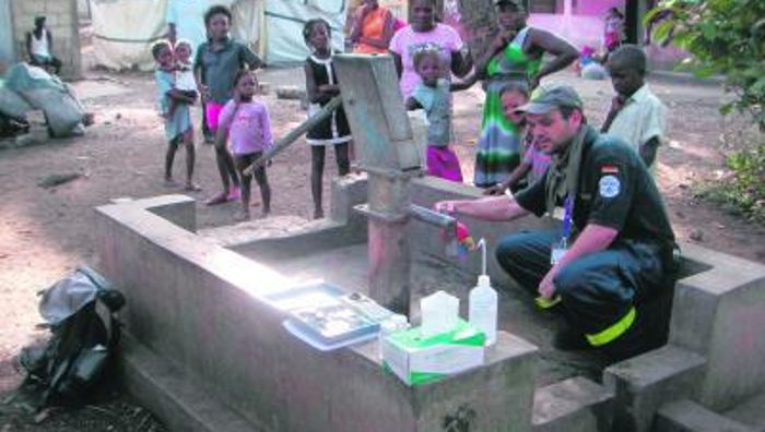 Sauberes Trinkwasser für Erdbebenopfer in Haiti