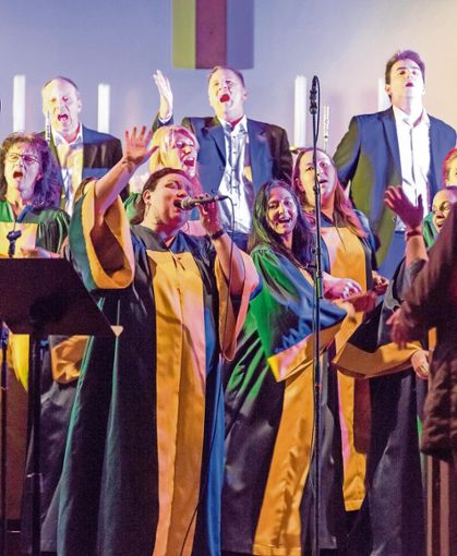 Joy in Belief ließ in der Lutherkirche "Musik der Hoffnung" erklingen. Foto: Dirk John