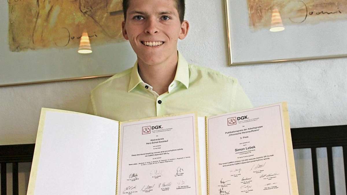 Wunsiedel/Regensburg: Junger Mediziner erhält Preis für Forschung