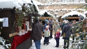 Der Weihnachtsmarkt mit Christbaum-Paten