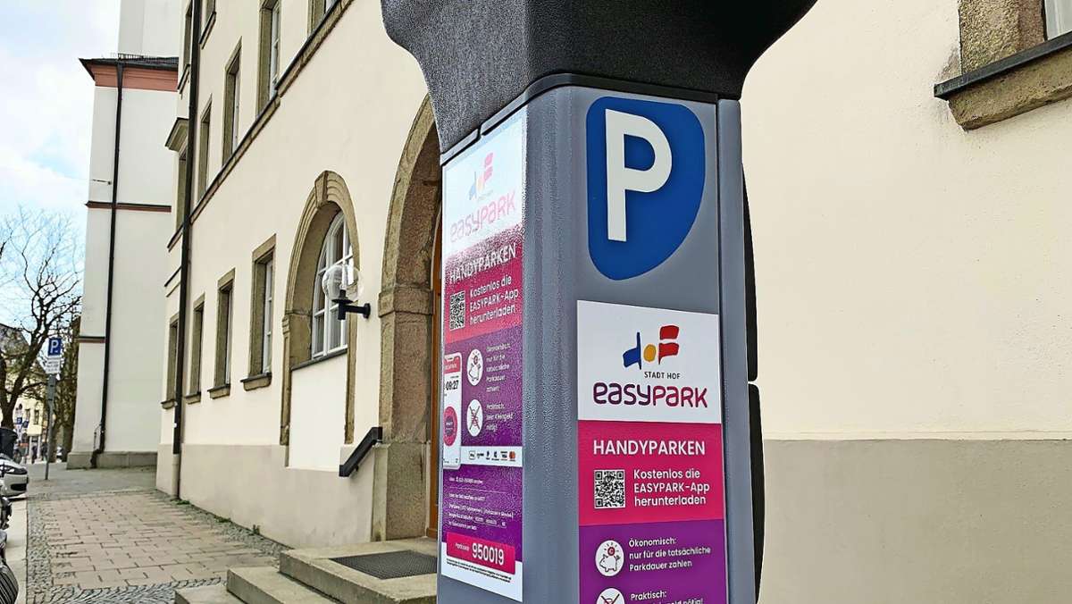 In Hof: Per App parken