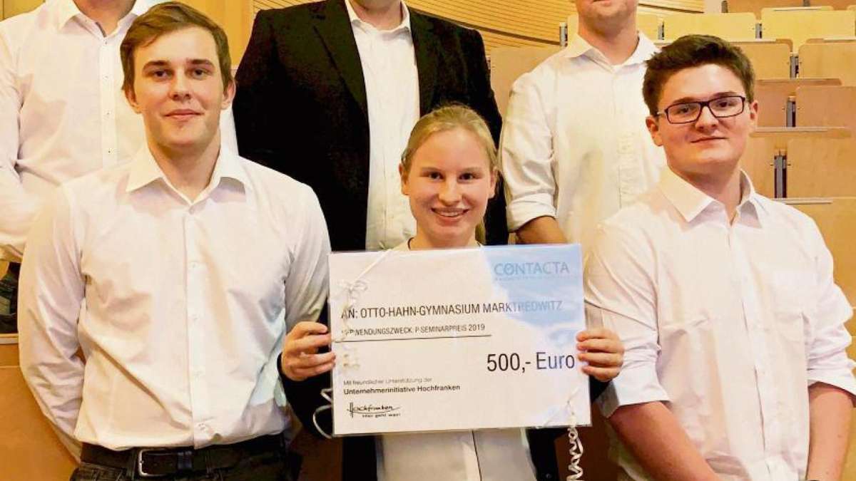 Marktredwitz: Abiturienten gewinnen P-Seminar-Preis