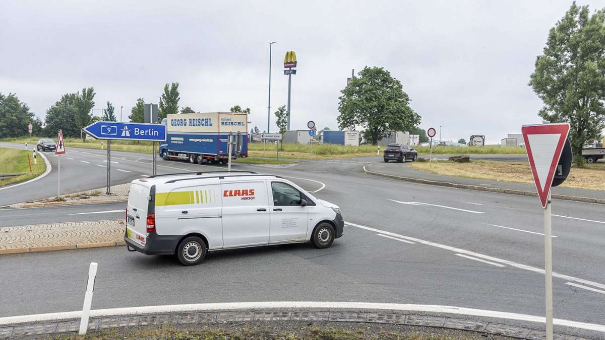 Anschlussstelle Münchberg-Nord: Ampeln entschärfen  Unfallschwerpunkt