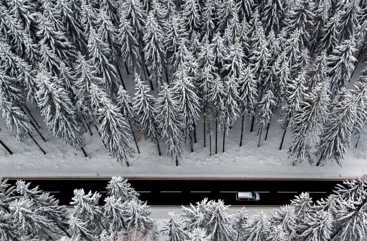 Winter. Verkehr. Symbolfoto. Foto: Jan Woitas/dpa-Zentralbild/dpa-tmn